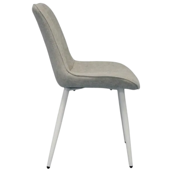 Обеденные стол со стульями Evelin DT 405-4Wh + 4 YTC-055Wh Прямоугольная / ДСП / Светло Серый photo 5