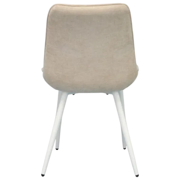 Set masă și scaune Evelin DT 404-5Wh + 3 YTC-055Wh Rotundă / PAL / Light Beige photo 6