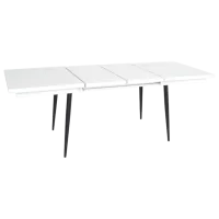 Обеденные стол со стульями Evelin DT 433-3B + 6 YTC-055B Прямоугольная / ДСП / Тёмно-серый photo 4