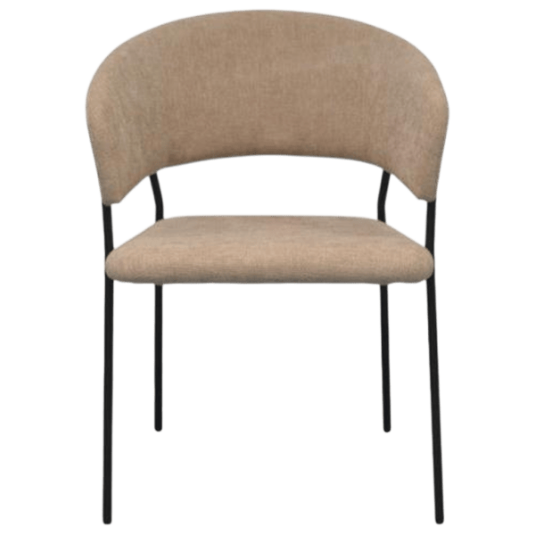 Обеденные стол со стульями Evelin DT 404-2B + 3 YTC-097B Круглая / ДСП / Light Beige photo 4