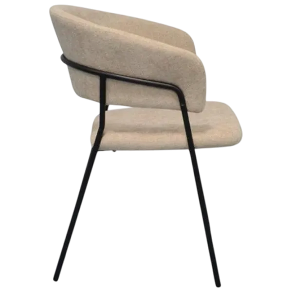 Обеденные стол со стульями Evelin DT 404-2B + 3 YTC-097B Круглая / ДСП / Light Beige photo 5