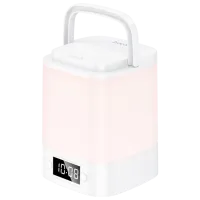 Lampă LED Hoco Smart Clock Night Light White