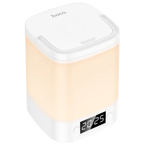 Lampă LED Hoco Smart Clock Night Light White photo 4