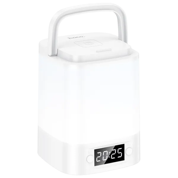 Lampă LED Hoco Smart Clock Night Light White photo 7