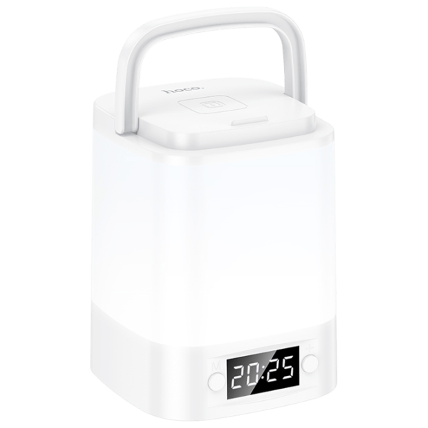 Lampă LED Hoco Smart Clock Night Light White photo 7