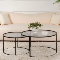 Set măsuțe de cafea Trendy Tokyo GTR006175 Black photo 3