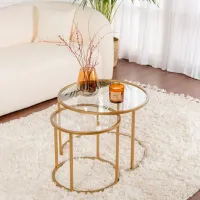 Set măsuțe de cafea Trendy Tokyo GTR006182 Gold photo 2