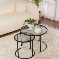 Set măsuțe de cafea Trendy Tokyo GTR006183 Black photo 3