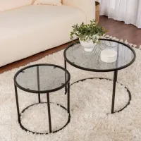 Set măsuțe de cafea Trendy Tokyo GTR006183 Black photo 4