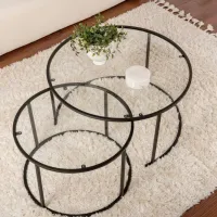 Set măsuțe de cafea Trendy Tokyo GTR006186 Black