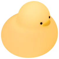 Lampă de noapte Hoco Silicone Lamp Duck White photo 2