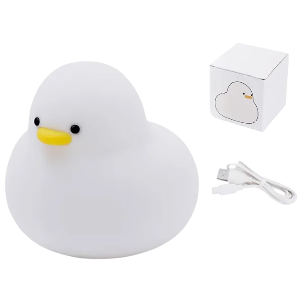 Ночник Hoco Silicone Lamp Duck Белый photo 4