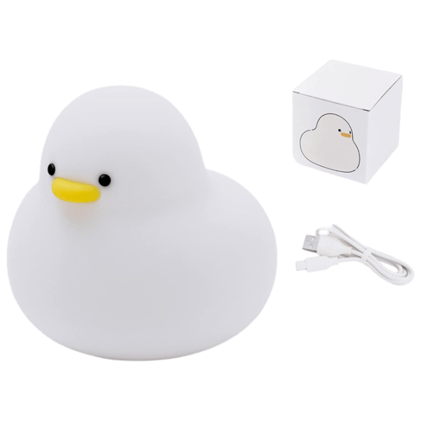 Ночник Hoco Silicone Lamp Duck Белый photo 4