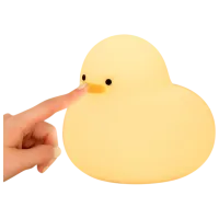 Lampă de noapte Hoco Silicone Lamp Duck White photo 5