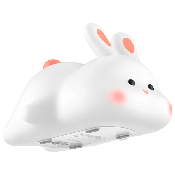Lampă de noapte Hoco Silicone Lamp Rabbit White photo 5