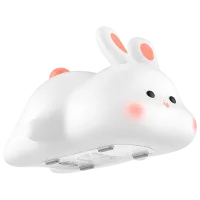Lampă de noapte Hoco Silicone Lamp Rabbit White photo 5