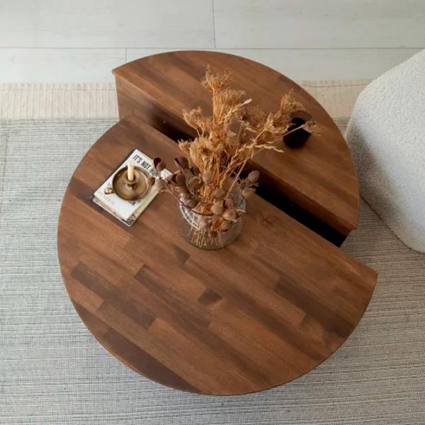 Set măsuțe de cafea Trendy NEPTUN GTR000912 Brown photo 5