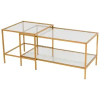 Set măsuțe de cafea Trendy Sevay GTR006178 Gold photo 3