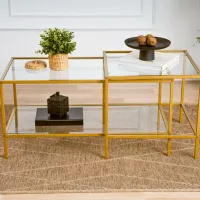 Set măsuțe de cafea Trendy Sevay GTR006178 Gold photo 6