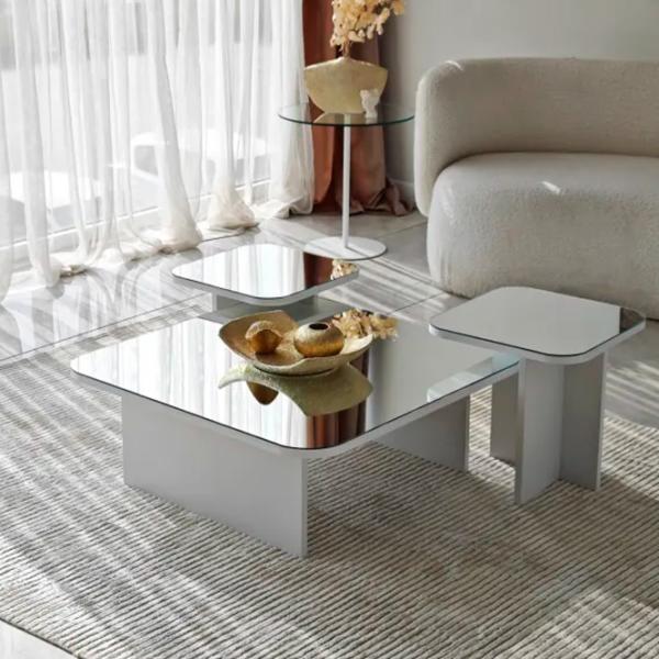 Set măsuțe de cafea Trendy Jazz GTR000883 White photo 2