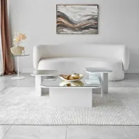 Set măsuțe de cafea Trendy Jazz GTR000883 White photo 3