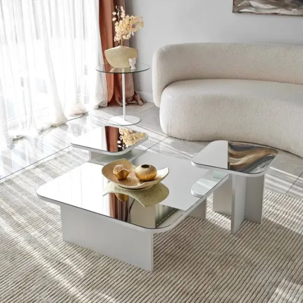 Set măsuțe de cafea Trendy Jazz GTR000883 White photo 6