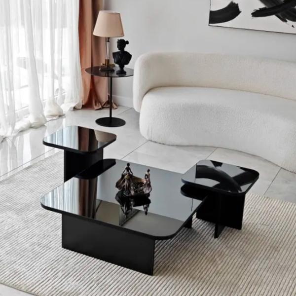 Set măsuțe de cafea Trendy Jazz GTR000903 Black photo 4