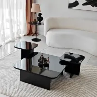 Set măsuțe de cafea Trendy Jazz GTR000903 Black photo 4
