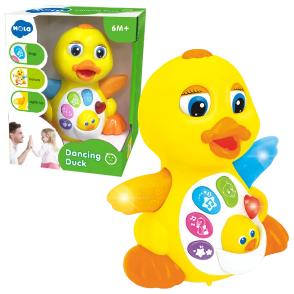 Развивающий набор Hola Toys Funny Toys Dancing Duck 808 0.6+ / Желтый photo 1