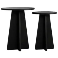 Набор журнальных столиков Trendy Ciuperca 2 GTR000752 Черный