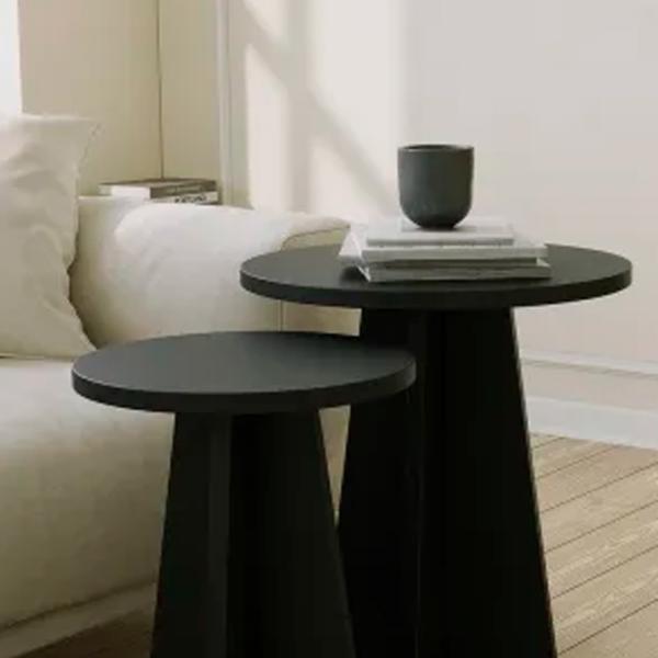 Набор журнальных столиков Trendy Ciuperca 2 GTR000752 Черный photo 5