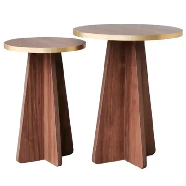 Set măsuțe de cafea Trendy Ciuperca 2 GTR000753 Brown photo 1