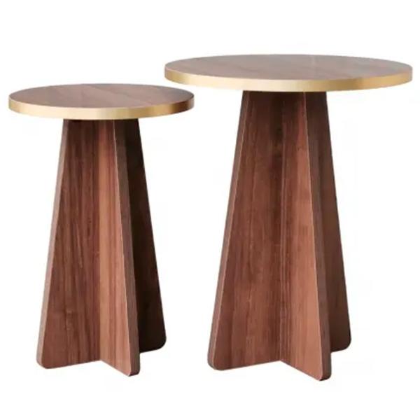 Set măsuțe de cafea Trendy Ciuperca 2 GTR000753 Brown photo 1