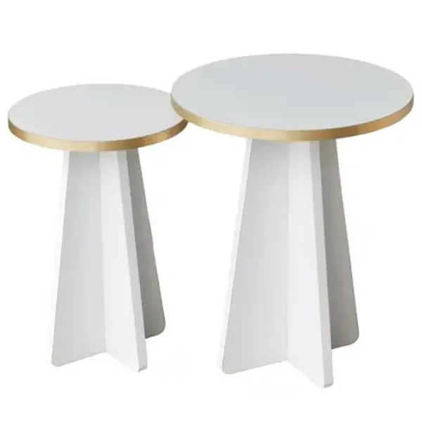 Set măsuțe de cafea Trendy Ciuperca 2 GTR000754 White photo 1