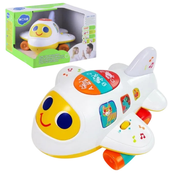 Развивающий набор Hola Toys Baby Intelligence Airplane 6103 1+ / Белый photo 1