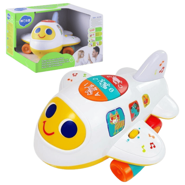Развивающий набор Hola Toys Baby Intelligence Airplane 6103 1+ / Белый photo 1