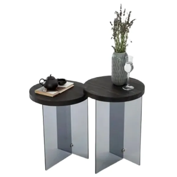Набор журнальных столиков Trendy Serenity 2 GTR000904 Черный photo 3