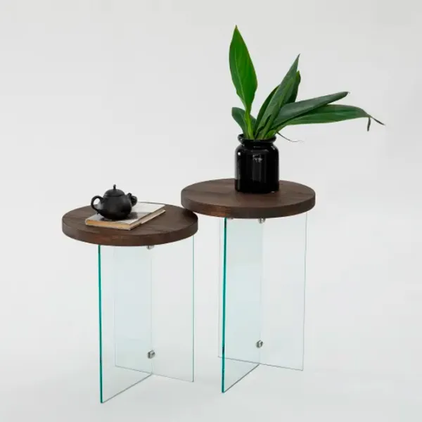Set măsuțe de cafea Trendy Serenity 2 GTR000907 Brown photo 3