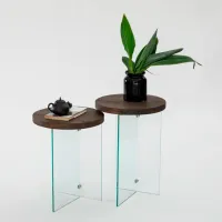 Set măsuțe de cafea Trendy Serenity 2 GTR000907 Brown photo 3
