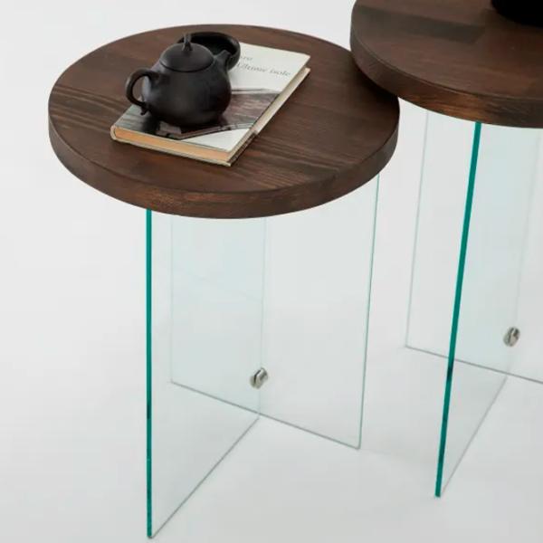 Set măsuțe de cafea Trendy Serenity 2 GTR000907 Brown photo 4