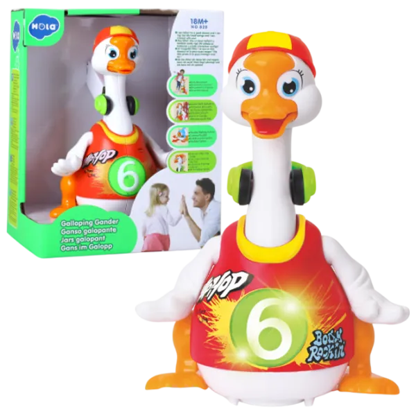 Joc educativ Hola Toys Swing Goose 828 1.5+ / White photo 1