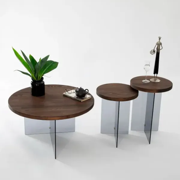 Набор журнальных столиков Trendy Serenity 2 GTR000908 Коричневый photo 5
