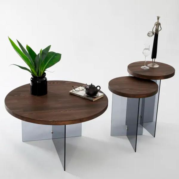 Набор журнальных столиков Trendy Serenity 2 GTR000908 Коричневый photo 6