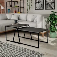 Set măsuțe de cafea Trendy Orta Sehpa GTR000569 Anthracite photo 8