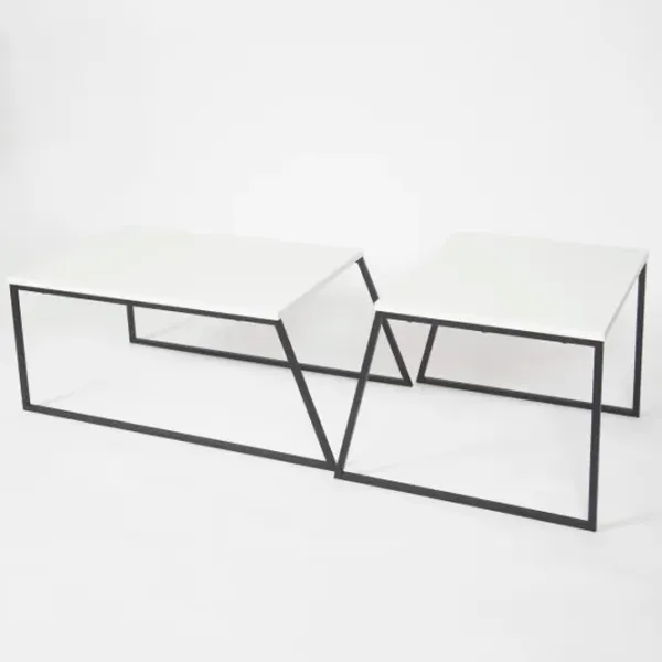 Set măsuțe de cafea Trendy Orta Sehpa GTR000570 White photo 2
