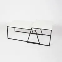 Набор журнальных столиков Trendy Orta Sehpa GTR000570 Белый photo 3