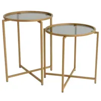 Set măsuțe de cafea Trendy S406 GTR000850 Gold