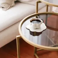 Set măsuțe de cafea Trendy S406 GTR000850 Gold photo 8