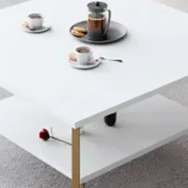 Măsuță de cafea Trendy Gold Line GTR006163 White photo 3