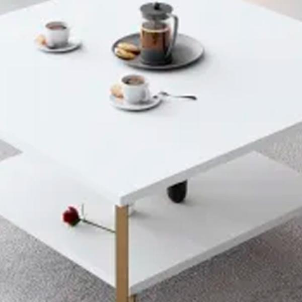 Măsuță de cafea Trendy Gold Line GTR006163 White photo 3